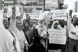 Somalis at Immigration Dept, University Ave