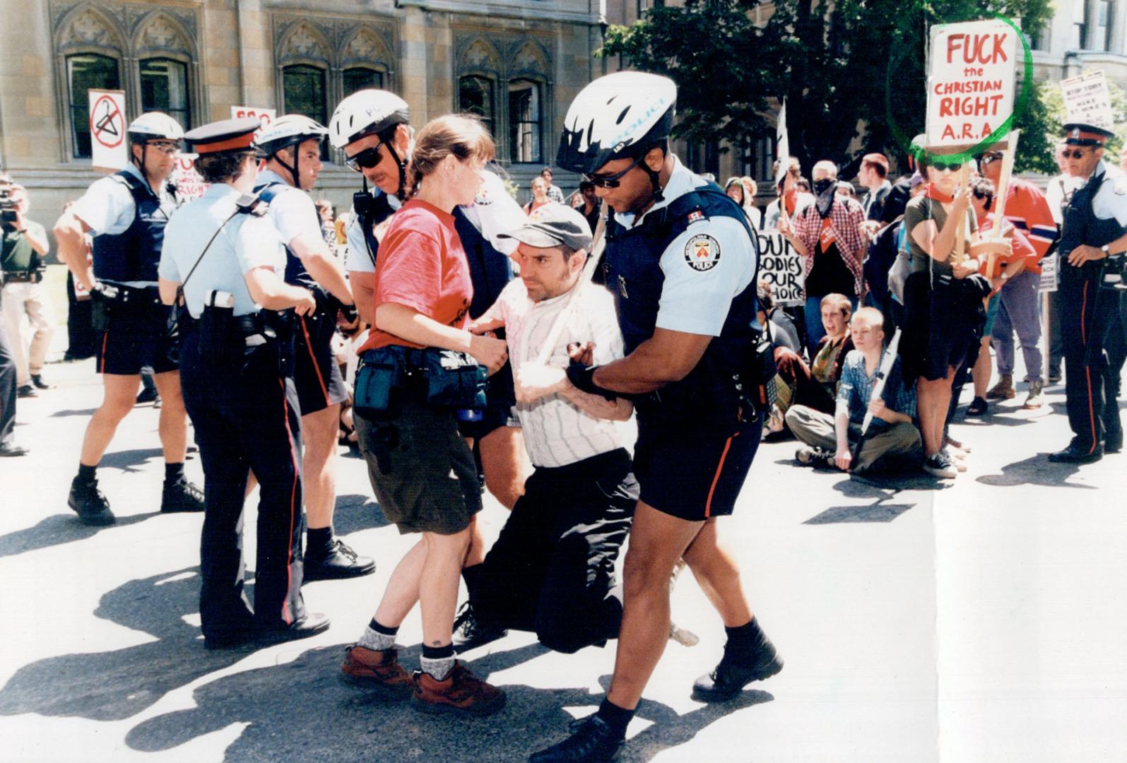 Protest Demonstrations - Canada - Ontario - Toronto - 1998