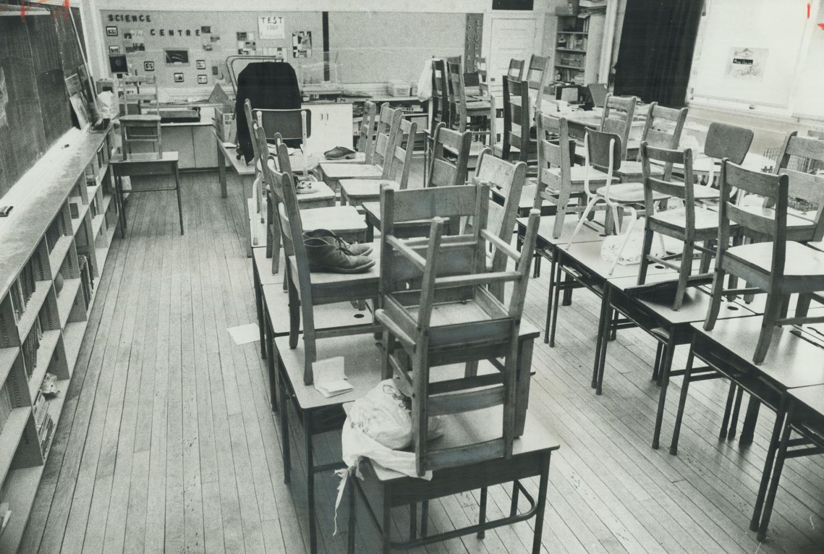 A Classroom in Hillcrest Junior Public School on Bathurst St