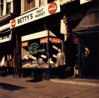 Betty's Fruit Market 3 photos circa 1960