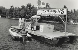 Each day campers await the arrival of Huckelberrys, operated by Warren Johnson