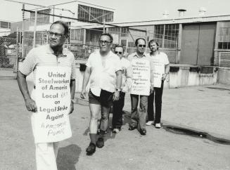 On the line: Workers at S.A. Armstrong Ltd. are so determined to avoid weekend work they have been on strike five months, claiming the right to refuse(...)