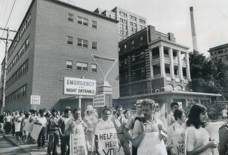 Hospital workers struck Toronto Western Hospital in 1972 to protest poor pay and bad working conditions