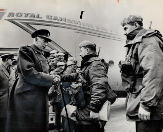 Au Revoir, mon ami. Bonne chance (Goodby, my friend. Good luck), was the wish expressed by Governor-General Vanier as each man filed aboard the first (...)