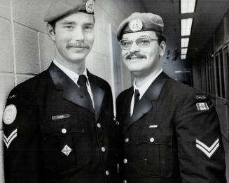 Paul Elcome (left) and Bob Robinson, Peacekeepers back from the Middle East