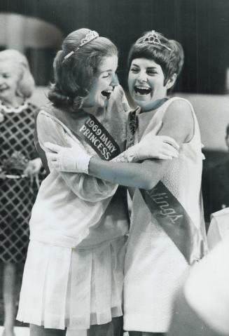 Milkmaid gets her wish -- becomes dairy Princess, Pretty 18-year-old Lorene Archdekin lost her composure for an instant last night when she was named this year's Ontario Diary Queen at the CNE