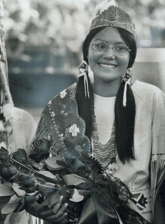 Indian Princess of Canada, Linda Opoonechaw, 18, of Saskatoon, Sask