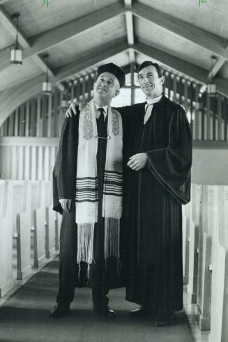 Rabbi Aaron Zimmerman (left) and Rev