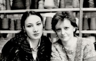 Virtu Artisans' creators: Teresa Zawistowski, above left,and Jan Primrose believe weaving is more than a cottage-industry craft