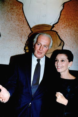 Hubert De Givenchy counts Audrey Hepburn among the fans of his colorful, classic styles