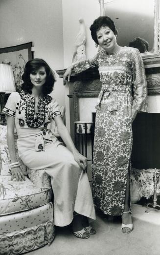 Designer Ramona Rull, right, with model