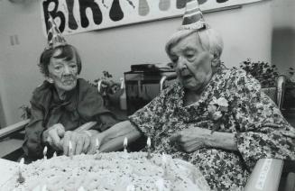 Birthday Belles, Annie Forbes, left, who had her 101st birthday on Aug