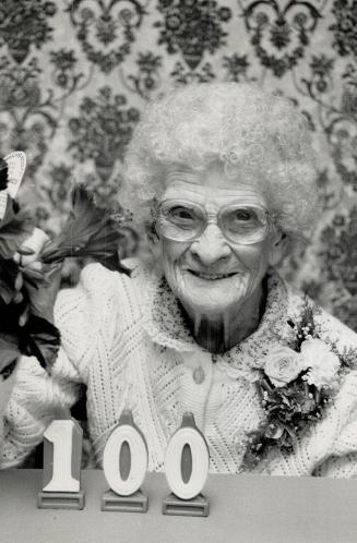 100 and counting: Mary Stephenson, who celebrated her 100th birthday last Saturday, says keeping busy and being jolly are the keys to her longevity