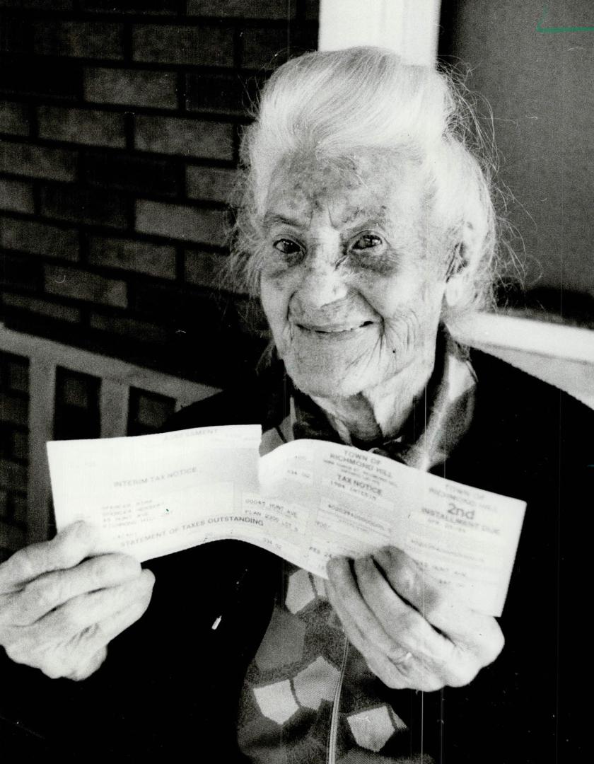 Mima Spencer, Richmond Hill's only untaxed property owner died yesterday