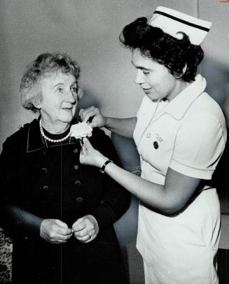 A rose for Dr. Virginia Henderson, Presented by Helen Fletcher at Women's College Hospital