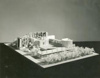 Gordon Redfern entry, City Hall and Square Competition, Toronto, 1958, architectural model