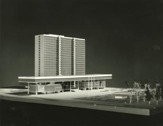 F. M. Regio Paixao entry, City Hall and Square Competition, Toronto, 1958, architectural model