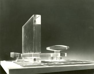 Groupe Forum entry, City Hall and Square Competition, Toronto, 1958, architectural model