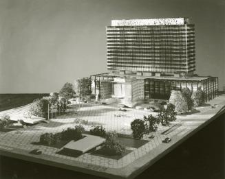 Pentland and Baker Architects entry, City Hall and Square Competition, Toronto, 1958, architectural model