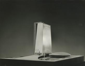H. F. Pinto and R. Perez-Marchand entry, City Hall and Square Competition, Toronto, 1958, architectural model