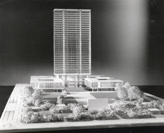 Wassili Luckhardt entry, City Hall and Square Competition, Toronto, 1958, architectural model