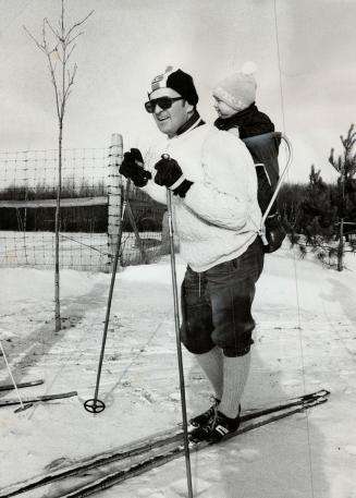 Cross country skiing can be a togetherness sport