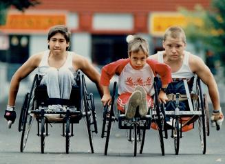 Hot wheels and true grit, Ontario's top disabled athletes, including (from left) Jason Gauld, Jeremy Ein and Keith Bretell, will compete at this week's Ontario Games for the Physically Disabled