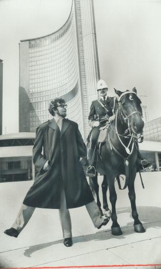 Comic singer Rolf Harris, based in England, in Nathan Phillips Square