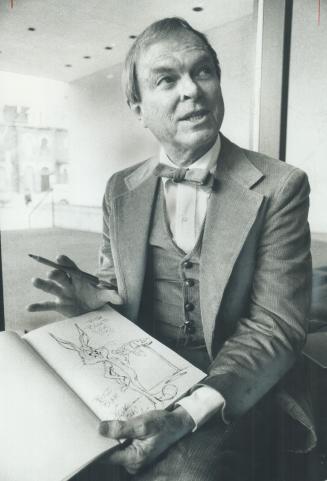 Animator Chuck Jones pens a greeting to The Star and its readers by way of Bugs Bunny (right)