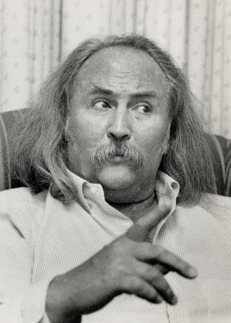 Album on the way: David Crosby was in town to give interviews promoting his long-awaited solo album, Oh Yes I Can, that's due at month's end