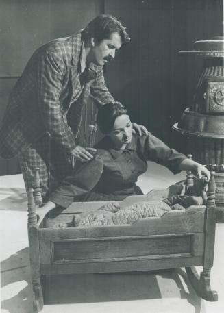 Can. Opera Co. Bernard Turyon as Louis Riel. Roxolana Roslak as Marguerite Riel