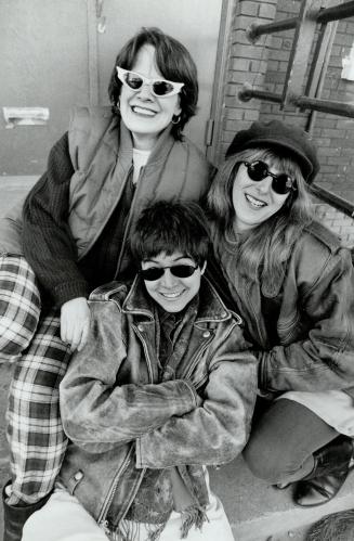 The Attic, The Pearls and three fine girls Martha Ross (left) Ann - Marie MacDonald and Leah Cherniak