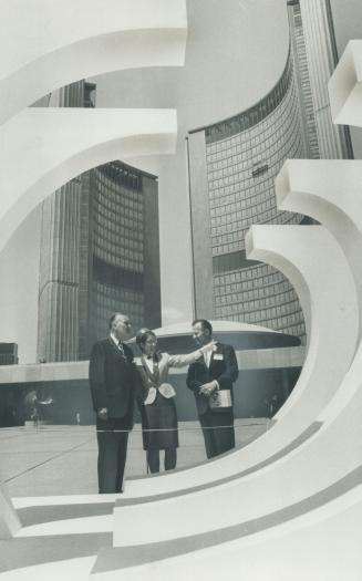 Baltimore mayor Theodore McKeldin (left) at city hall