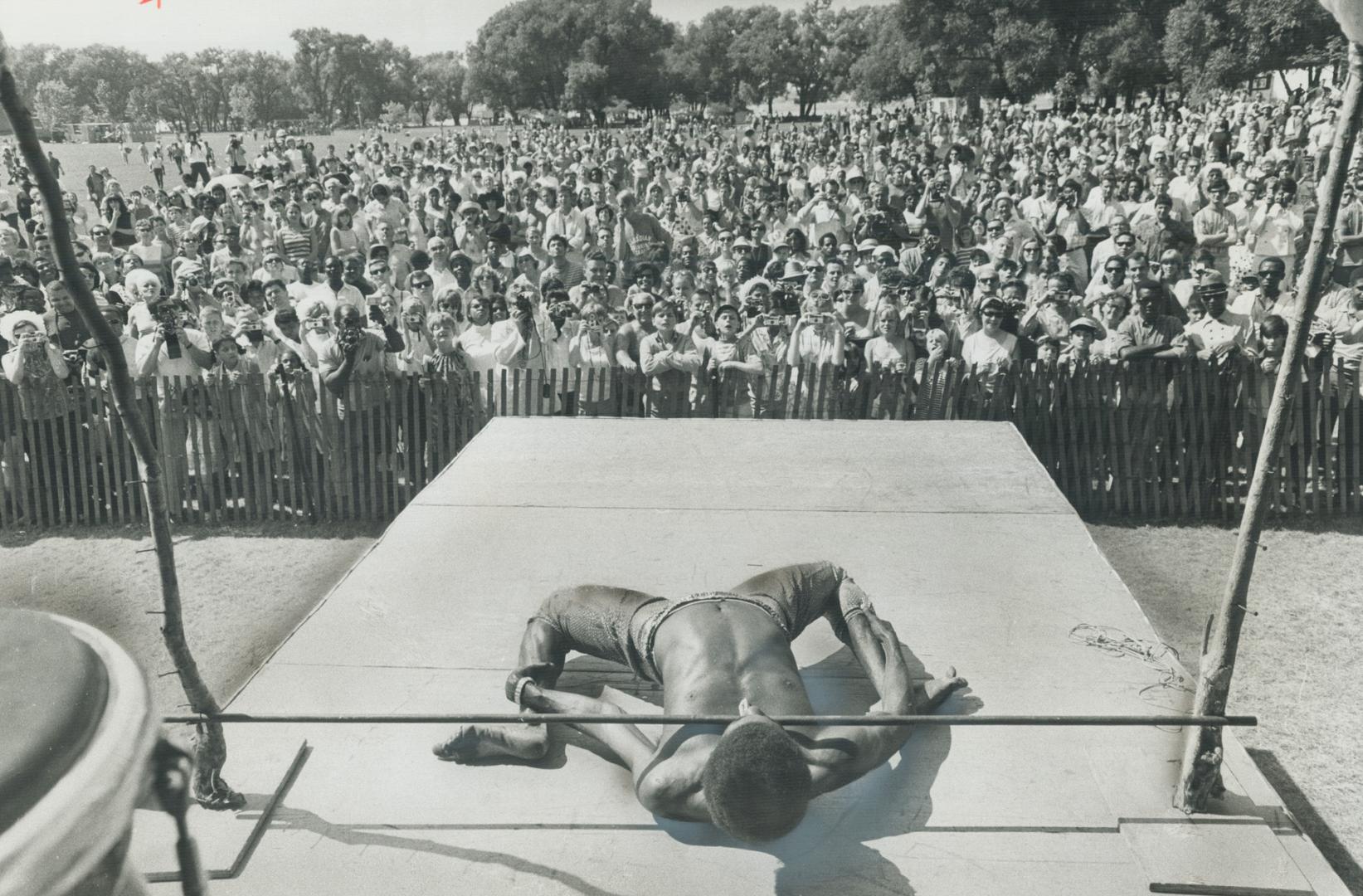 Limbo Dancer thrilled thousands of Toronto citizens during Caribana '67 on the Island