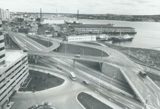 View on New Sity Interchange From Chateau Halifax Hotel with New Span Bridge in Background