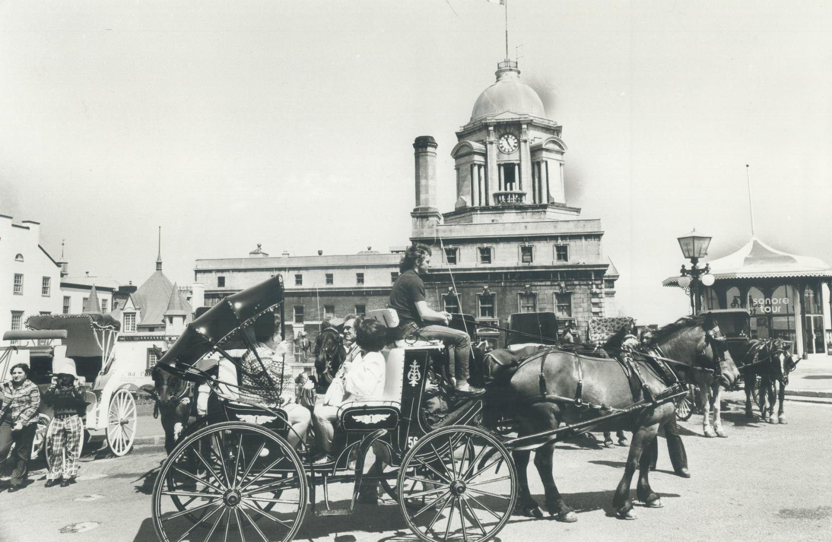 Old cobbled streets call for old-fashioned transport