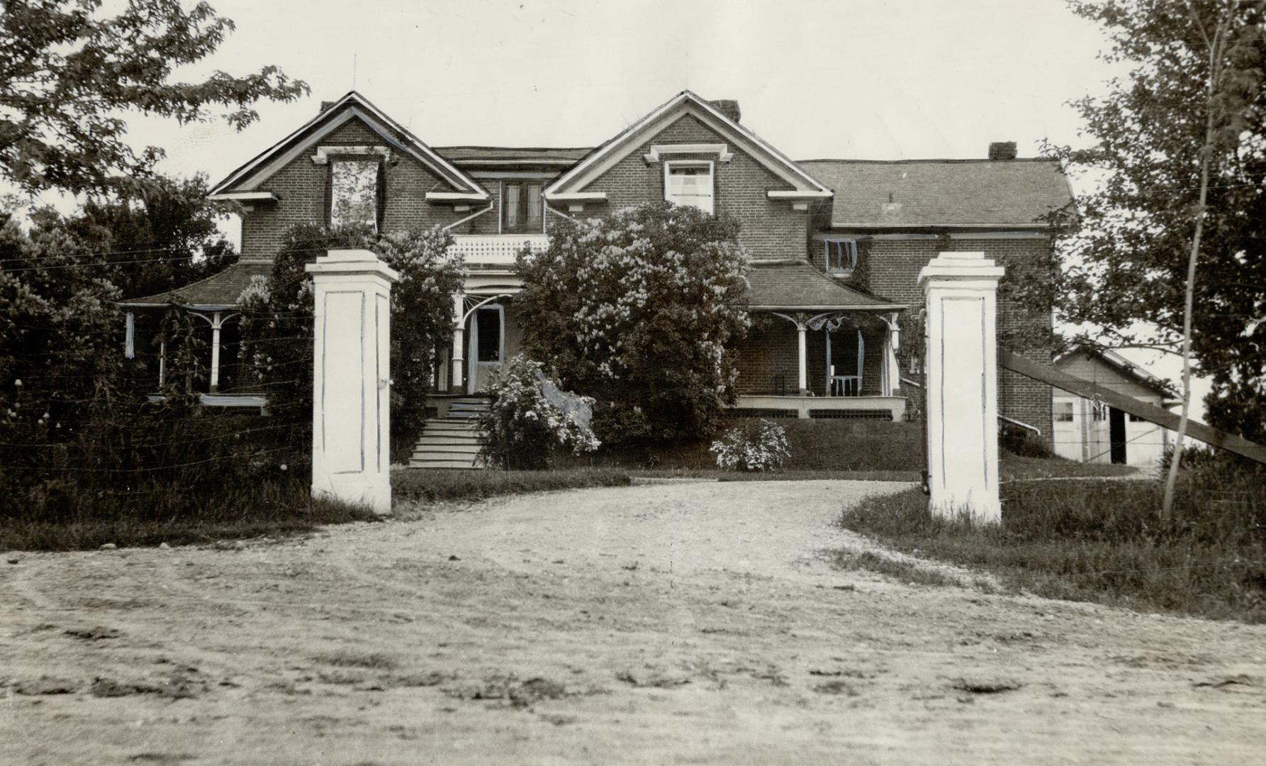 Famous farm changes hands, ABOVE is a photograph of the historic old Capt