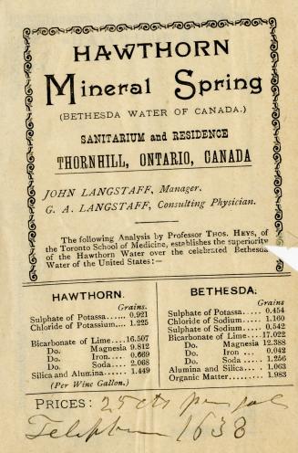 Hawthorn Mineral Spring