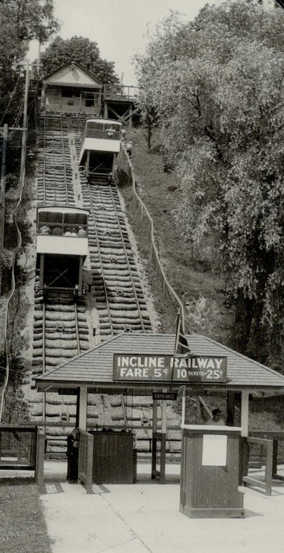 The inclined railway at Port Stanley, Ont