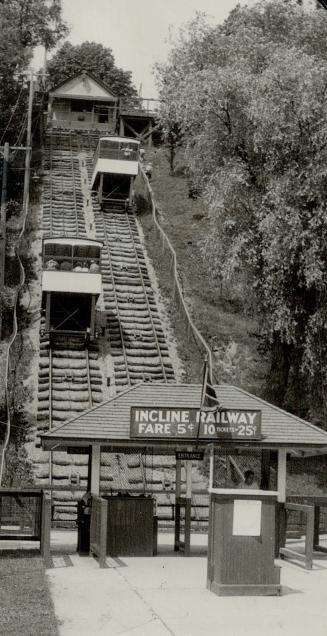 The inclined railway at Port Stanley, Ont