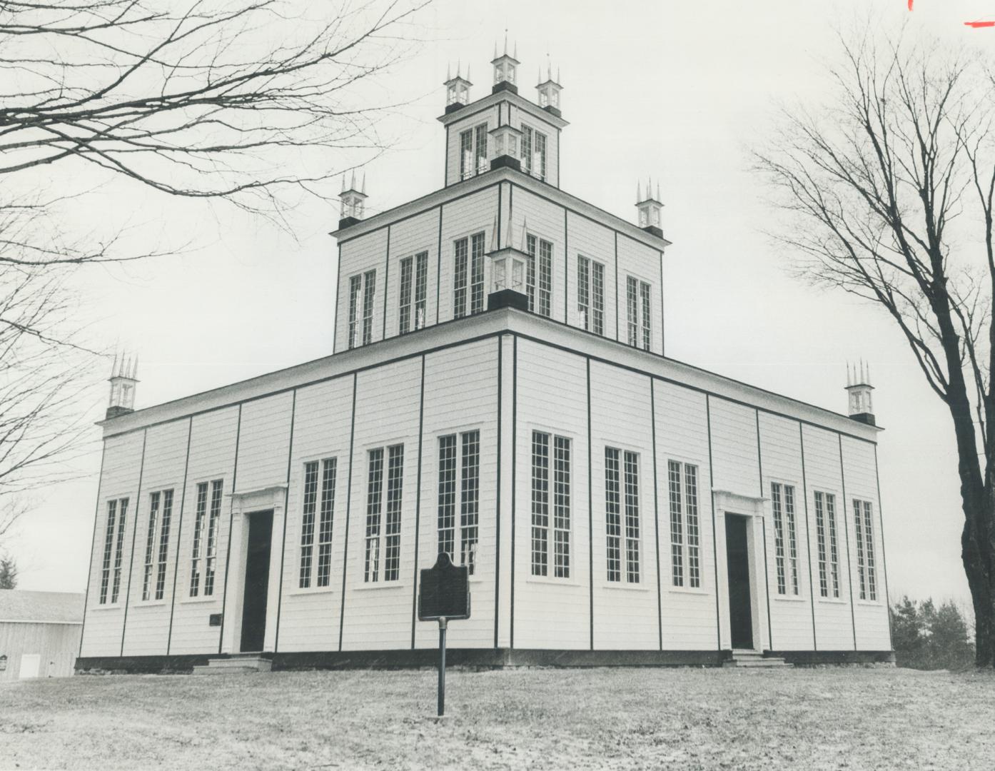 Sharon temple, now restored and open to the public, was built by David Willson is 1825 and used as a church until 1886, about 20 yars after Willson di(...)