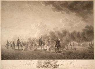 Combat Naval Livr? le 21 Juillet 1781 par Mr de la P?rouse à la Hauteur de Louisbourg (Nova Scotia)