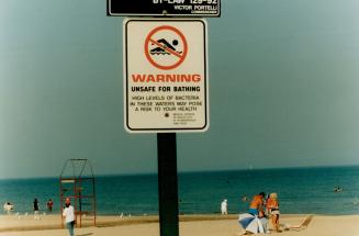 Warning unsafe Bluffers PK Beach