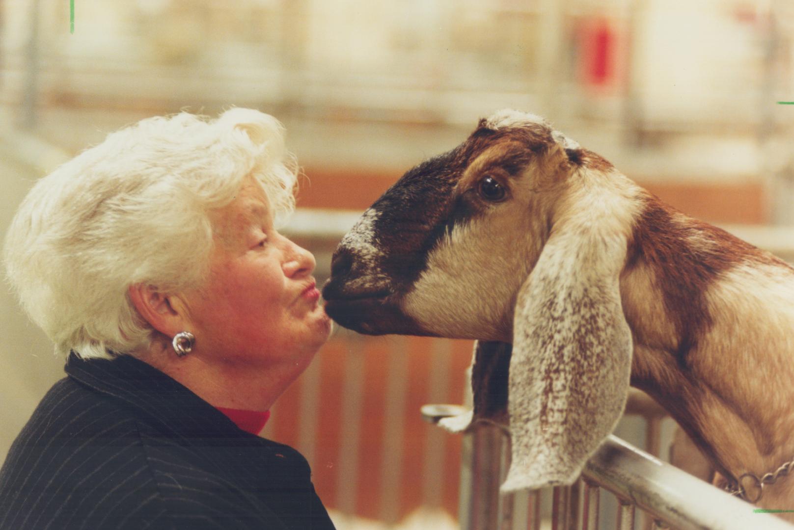 Rita Clarke and Nubian Goat