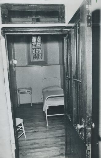 Stark, cramped cell is all too typical of the living quarters provided for inmates at Mercer Reformatory in Toronto