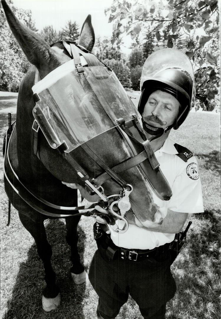 Metro Constable Michael Besl W/Duke - New eye shield