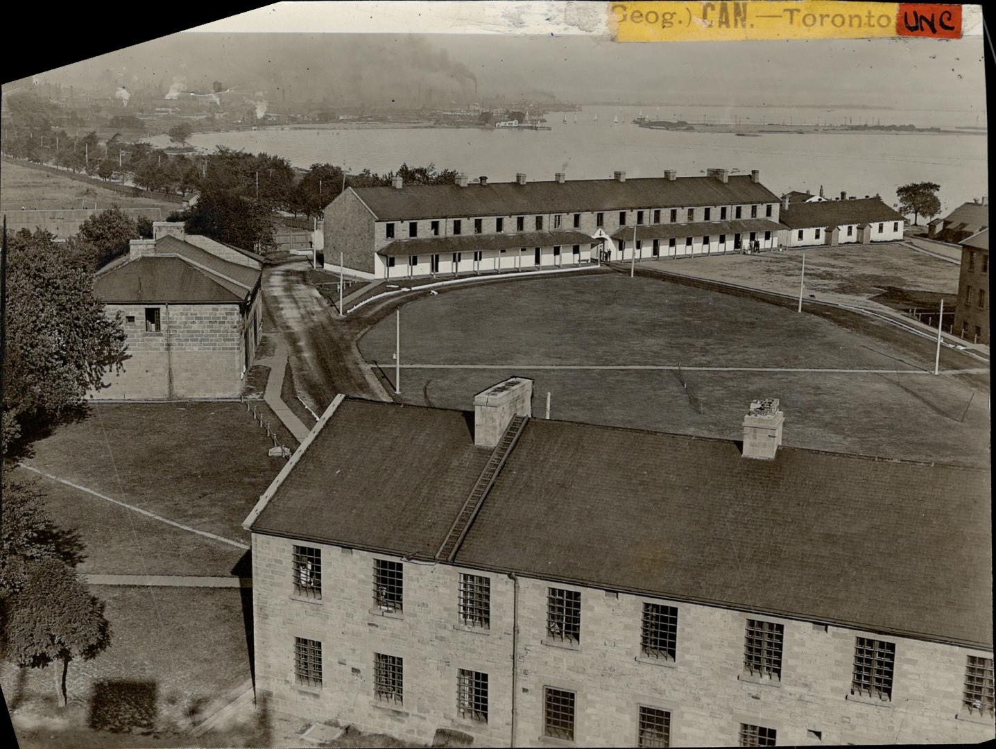 General Views of new fort - Toronto Bay - Island in the distance