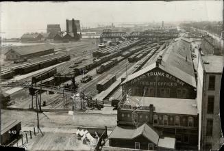 A century ago: This photo shows railway lands as they appeared in 1887 during the age of steam
