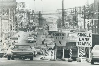 Looking North on Yonge St and Lawrence intersection