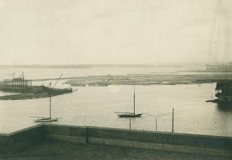 Toronto Harbour circa 1920 looking southwest from Roof of Toronto Harbour Commission Building